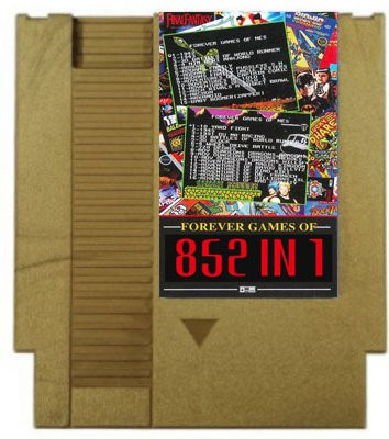 EZFLASH FOREVER DUO GAMES OF NES 852 in 1 Spielkassette für die NES-Konsole in Rot mit 1024MBit Flash-Chip - Bild 1