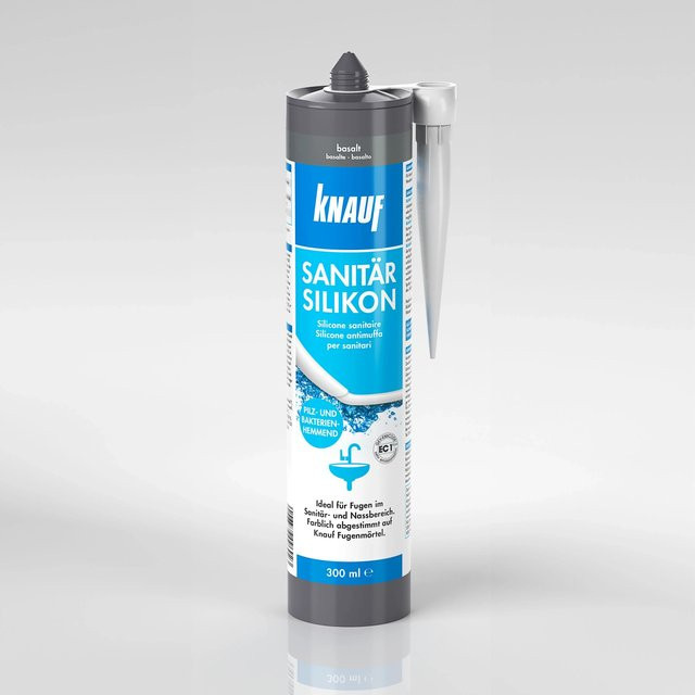 Knauf Sanitär-Silikon in Grau, schimmelresistent, 300 ml - Bild 1
