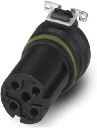 Phoenix Contact 1411991 Sensor-Aktor-Einbausteckverbinder Buchse, gerade, 4 Polzahl, schwarz - Bild 1