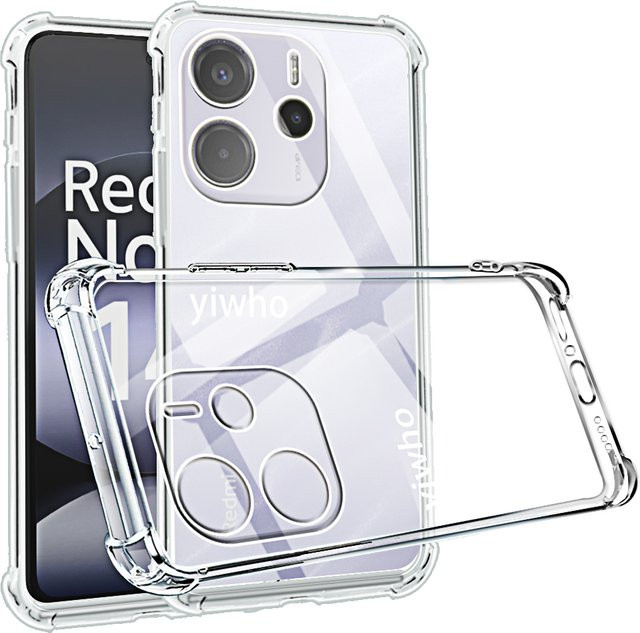 Xiaomi Transparente Handyhülle für Redmi Note 14 4G Clera Backcover Schutzhülle mit Kameraschutz - Bild 1