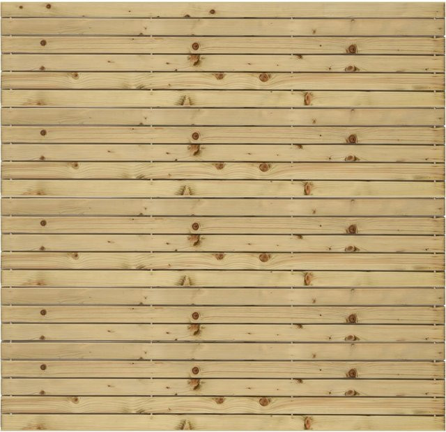 T & J Rhön-Serie Steckzaunelement KDI mit Rhombusleisten als Sichtschutz, B/H: 180 x 180 cm - Bild 1
