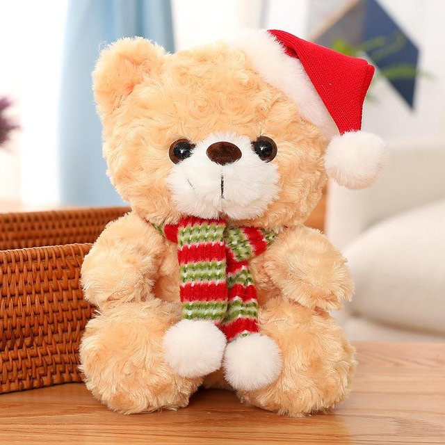 Teddybär Puppe Plüschtier, hellbraun, 23cm - Bild 1