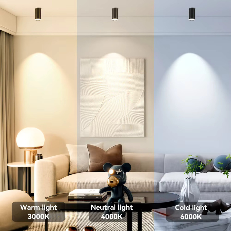 CHENBEN Moderne Deckenleuchte aus Aluminium mit austauschbaren GU10 LED-Lampen als Aufputz-Downlight für Küche und Wohnzimmer - Bild 4
