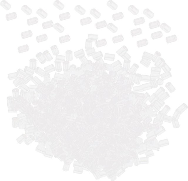 Ohrring-Rückenstopper Zylinderform, Silikon, transparent, Unisex - Bild 1