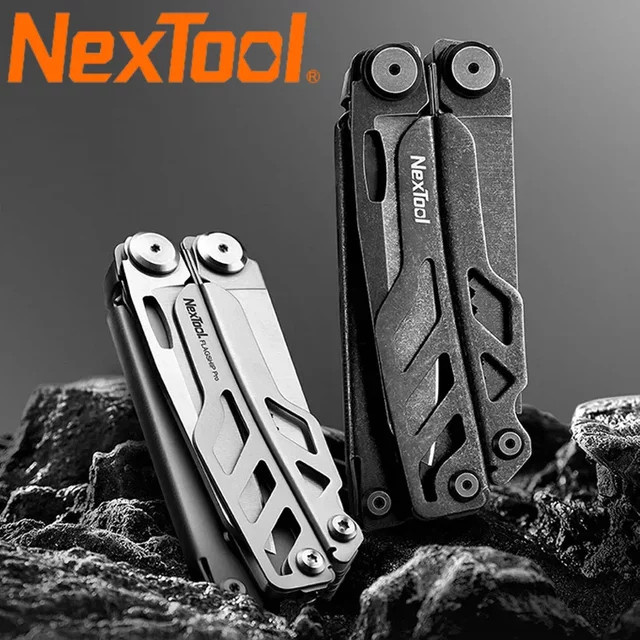 Nextool Flaggschiff Pro 16 in 1 Multitool mit Kydex-Scheide und Klappzange in Silber - Bild 1
