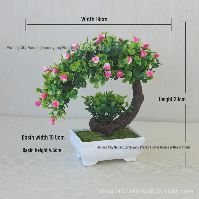 Künstlicher Bonsai Baum von StrideBox in Grün als Tischdeko aus Kunststoff - Bild 1