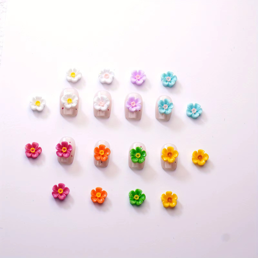 Nagelzubehör Blume, 9 mm, Cartoon, 50/100 Stück - Bild 2