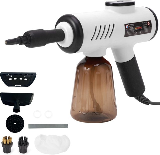 Funnydays Handdampfreiniger 1200W in Weiß mit Digitalanzeige und 3 Temperatureinstellungen - Bild 1
