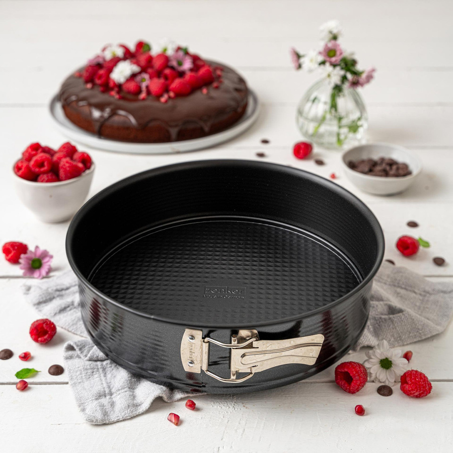 Zenker Springform Perfect Black+ mit Flachboden, Schwarz, Durchmesser: 24 cm - Bild 2