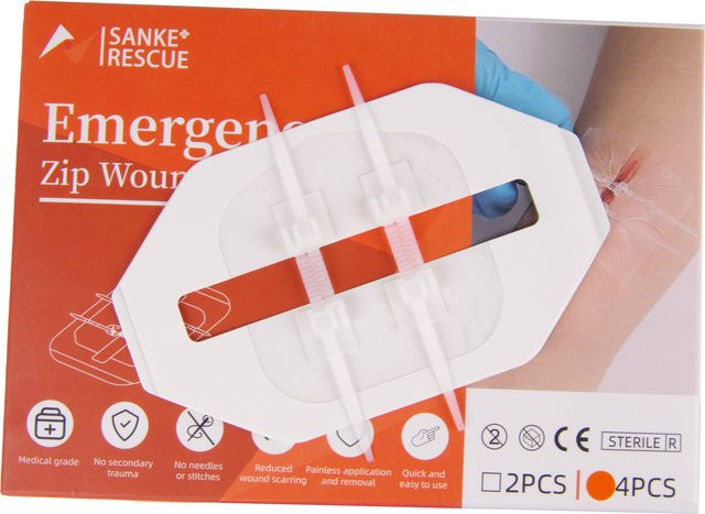 Sanke Rescue Schmerzloses Wundverschlussgerät in Weiß für die schnelle Wundnaht im Außenbereich - Bild 1