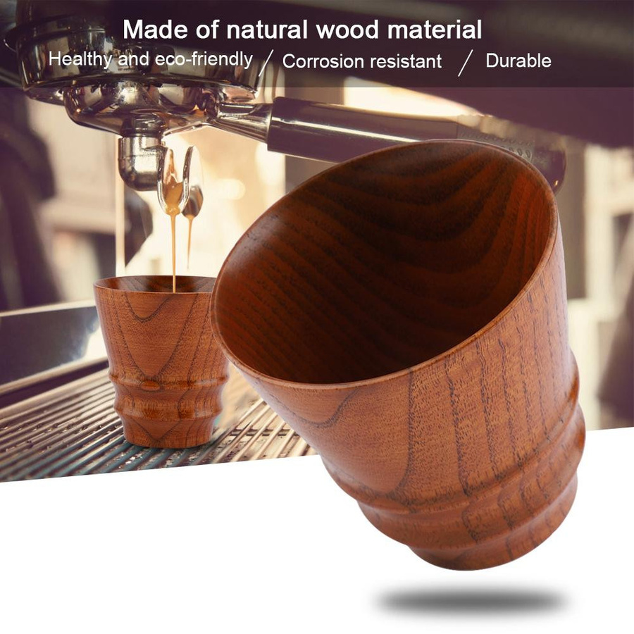 Elegante multifunktionale Holztasse von mfySpace in Braun - Bild 3