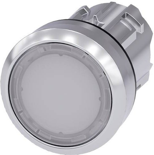 Siemens Leuchtdruckschalter 3SU1051-0AA60-0AA0 in Weiß und Silber mit IP69K Schutzart - Bild 1