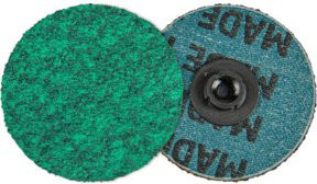 Klingspor Quickchange Disc QMC 409 Schleifscheibe für Metall, Korn 80, Grün, Durchmesser: 50 mm - Bild 1