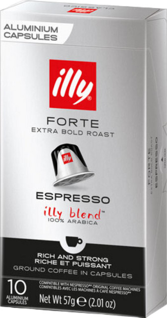 illy Forte Espresso, Nespresso-kompatibel, Kapseln, 10 x 5,7 g - Bild 1