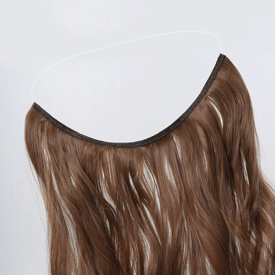 GEMMA Haarverlängerung, braun, gewellt, synthetisch, Damen - Bild 4