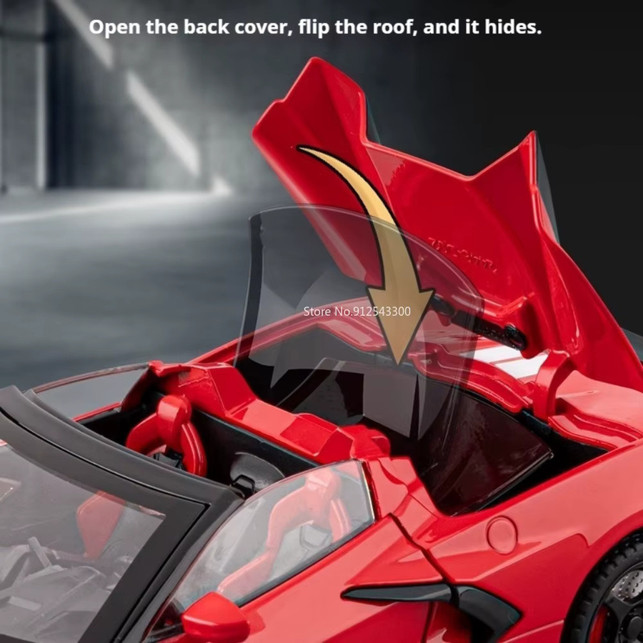 RMZ city C8 Cobra Roadster Automodell, Maßstab 1:22, mit Licht und Sound - Bild 5