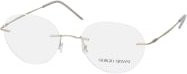 Giorgio Armani AR 5147 Korrektionsbrille, randlos, rund, Metall, silver, Herren - Bild 1