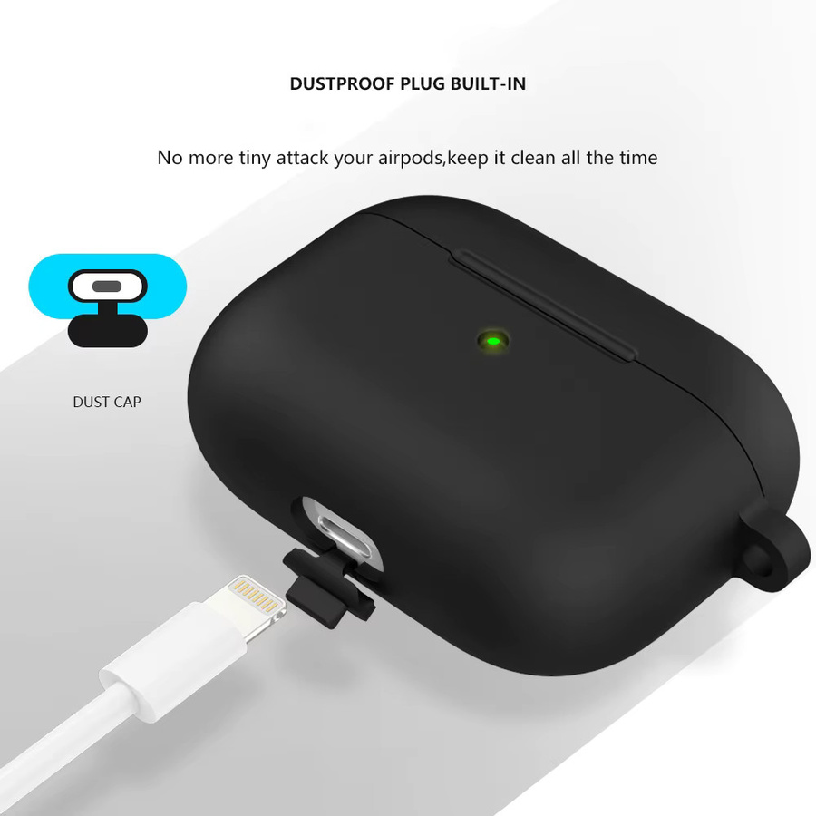 Schützende Silikonhülle für Apple AirPods 3 in Schwarz oder Weiß - Bild 5
