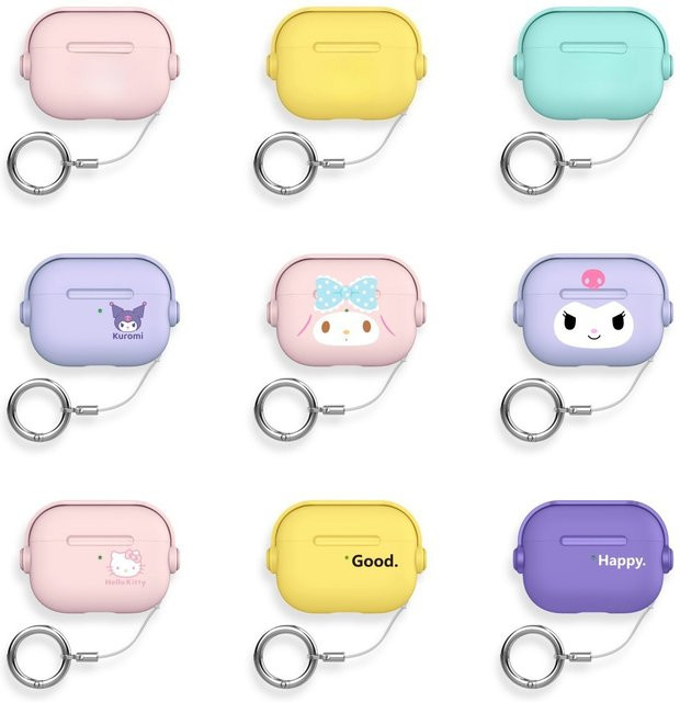 Sanrio Hello Kitty Kopfhörerhülle für AirPods 1 2 3 4 Pro 2 Pro 3 mit Karabiner - Bild 1