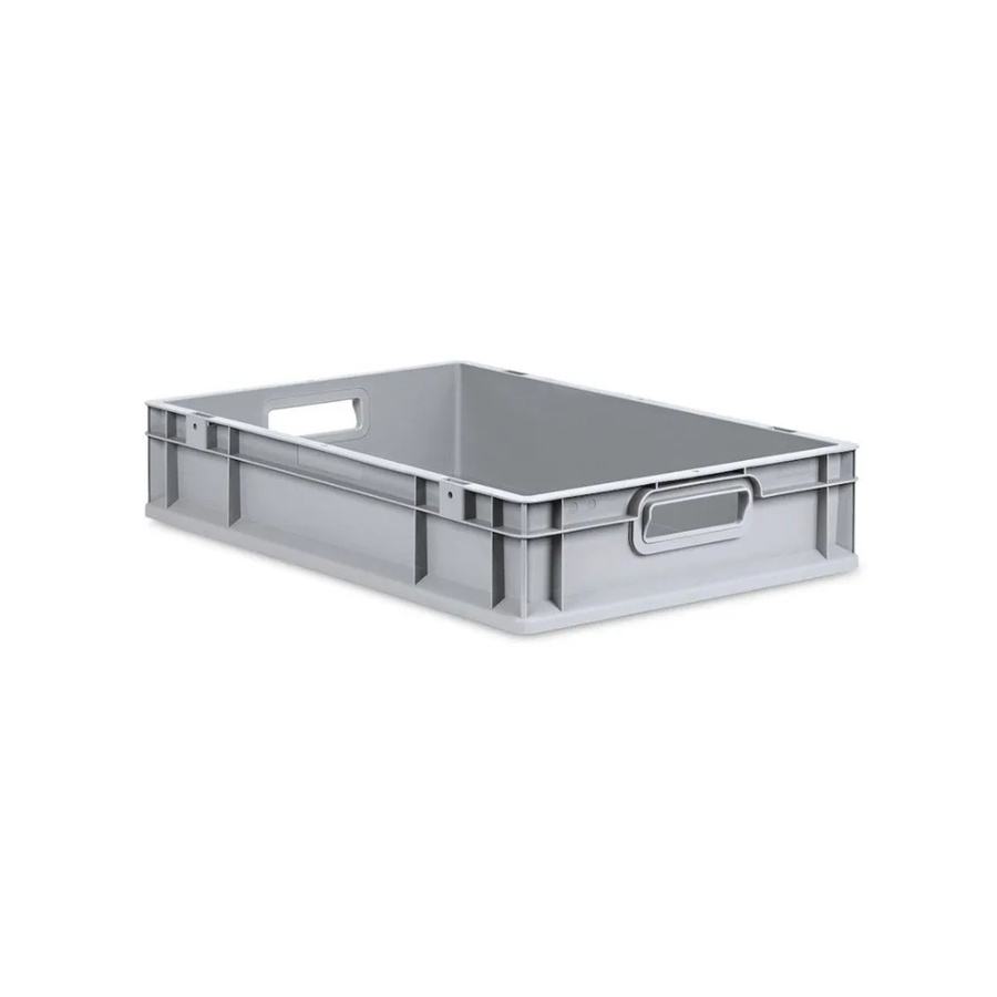 PROREGAL Eurobox NextGen Grip Lagerbox mit verstärkten Wänden in Grau, H x B x T: 12 x 40 x 60 cm - Bild 2