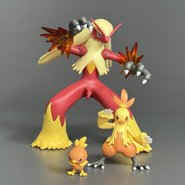 Bandai Pokémon Fire Chis Evolution Anime-Spiel, Sammlerfiguren, statisches Modell, Zubehör - Bild 1