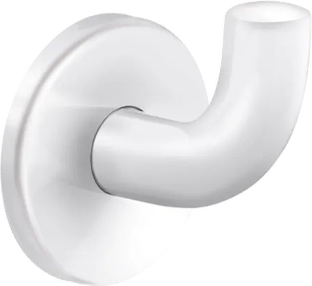 Delabie Wandhaken aus Kunststoff in Weiß B/H: 6,5 x 6,2 cm - Bild 1