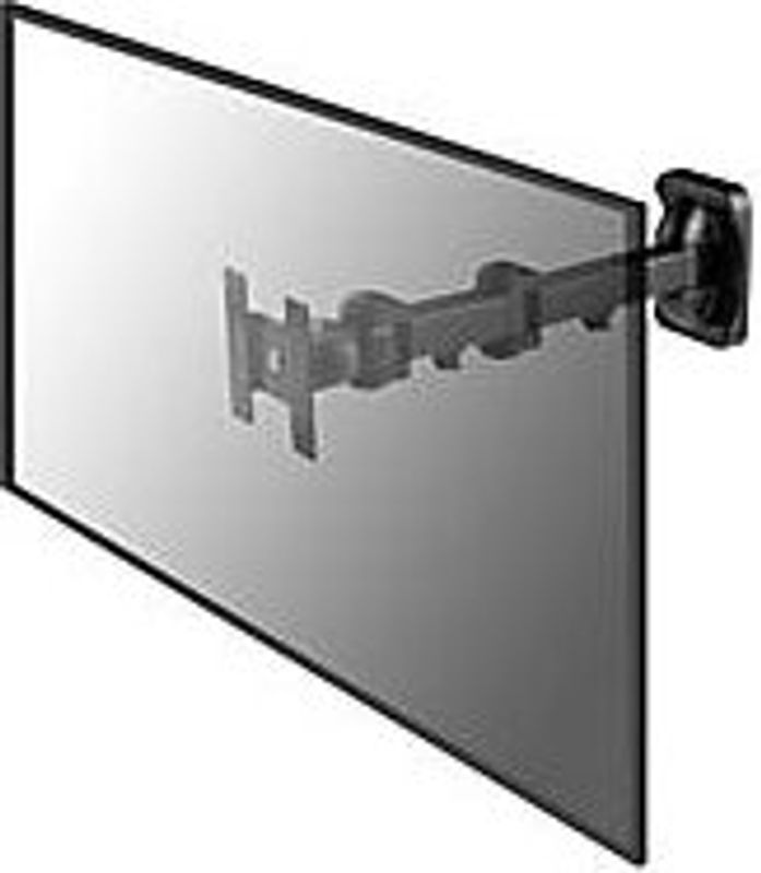 Lindy LCD Multi Joint Wandhalterung mit 3 Gelenkarmen in Schwarz für LCD-Displays mit VESA 100 x 100 mm und 75 x 75 mm - Bild 2