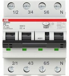 ABB RCBO FI-Schutzschalter und Leitungsschutzschalter 20A 0,1A 415V in Weiß - Bild 1