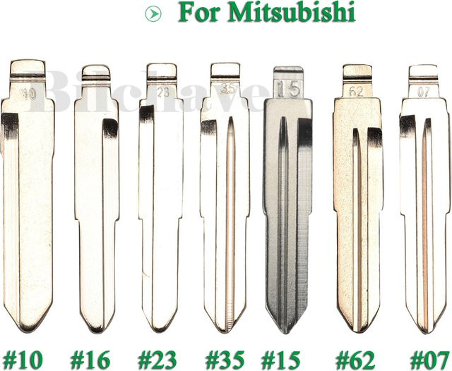 Jingyuqin 10er Set Flip Fernbedienung Schlüssel mit 11 R Fob für Mitsubishi ASX Grandis Outlander Lancer-EX in Silber - Bild 1