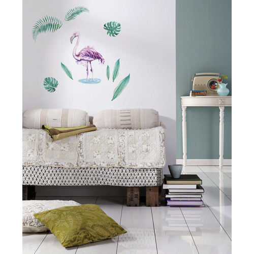 Komar Deko-Sticker Flamingo bunt, B/H: 50 x 70 cm - Bild 2