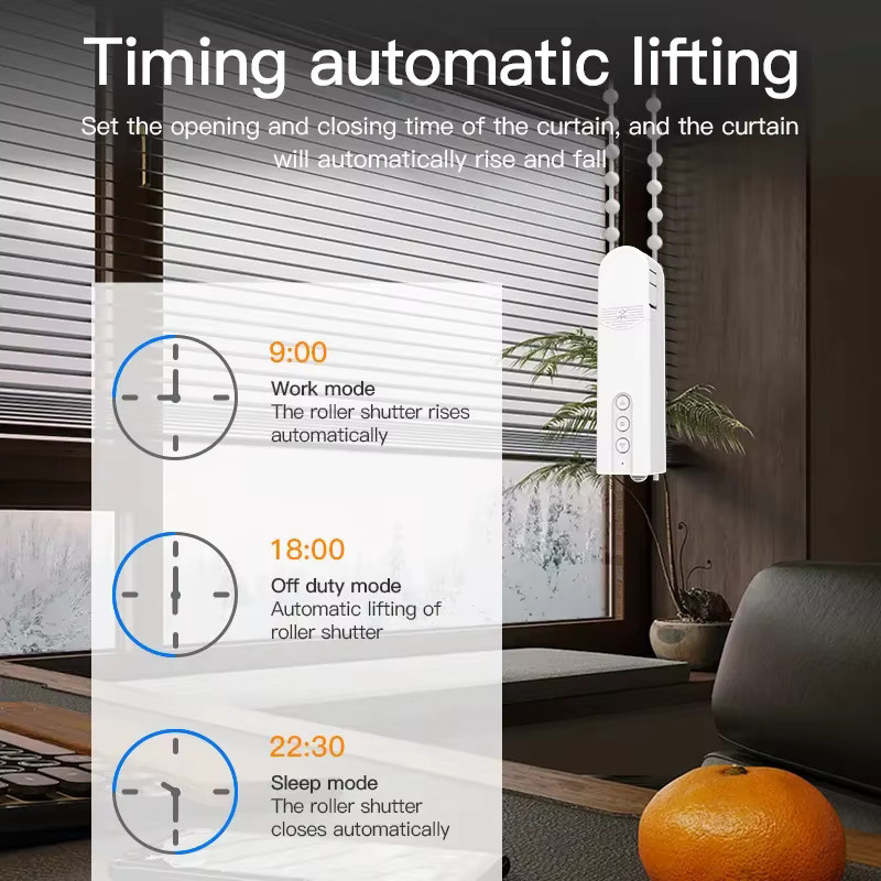 HaveDeer Smarter USB-WLAN-Motor für automatische elektrische Rollos und Vorhänge mit Tuya App-Steuerung, Weiß - Bild 3