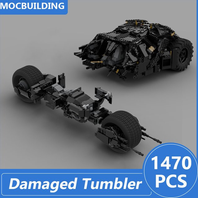 MOCBUILDING UCS Rises Batwing oder Beschädigtes Tumbler Modell, Bausteine - Bild 1