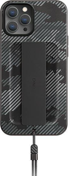 UNIQ iPhone 12 Pro Max Handyhülle Antimikrobiell Schwarz Camouflage - Bild 1