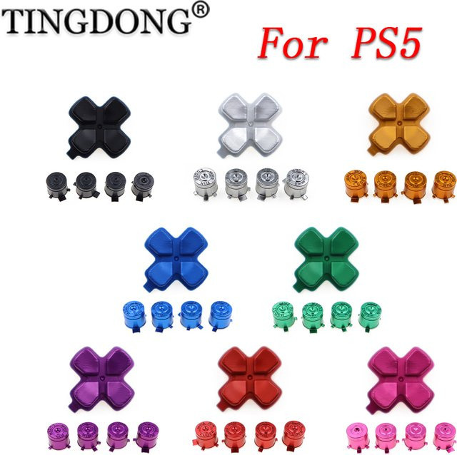 TingDong Aluminium Action Tasten und D-Pad Zubehör für PS5 Controller - Bild 1