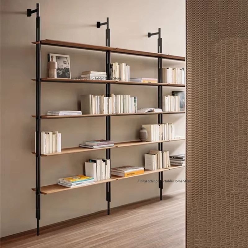 OAKCIA Schwebendes Wandbücherregal in Braun mit minimalistischem Design für dein Wohnzimmer - Bild 1