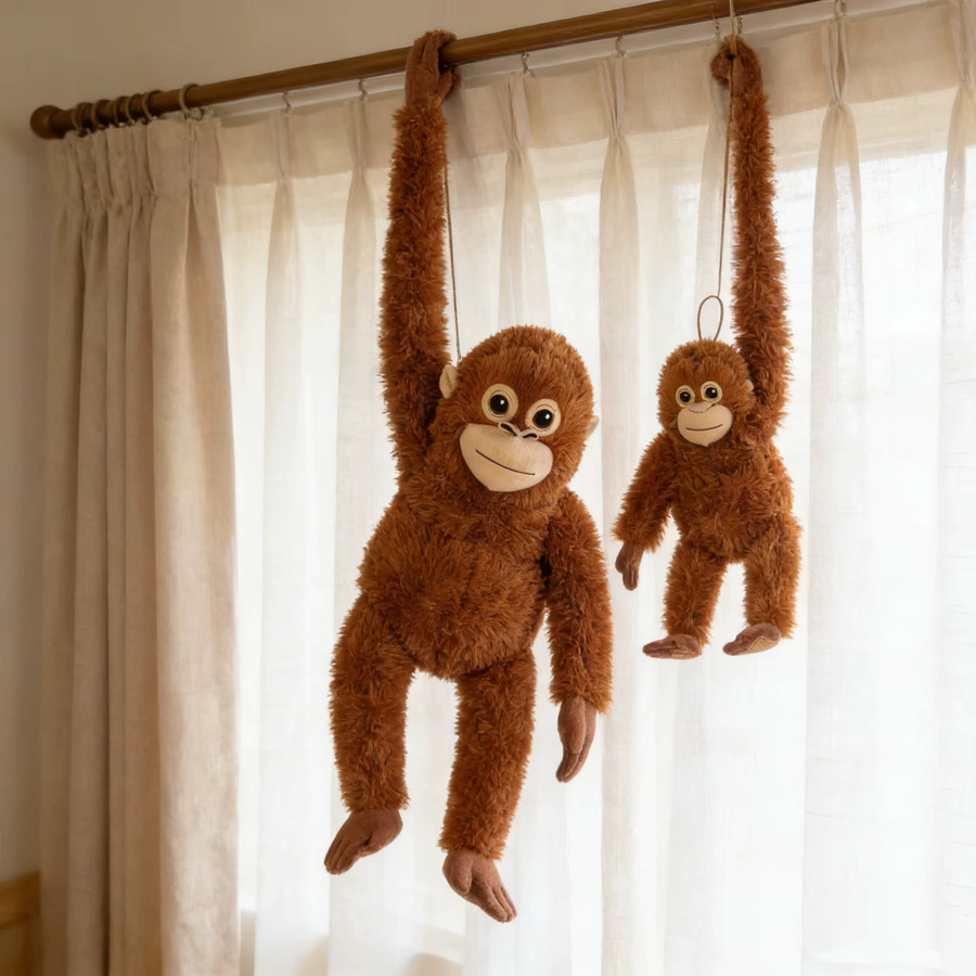 Bandai Orang-Utan-Plüschtier, Braun, Plüsch / Textil - Bild 2
