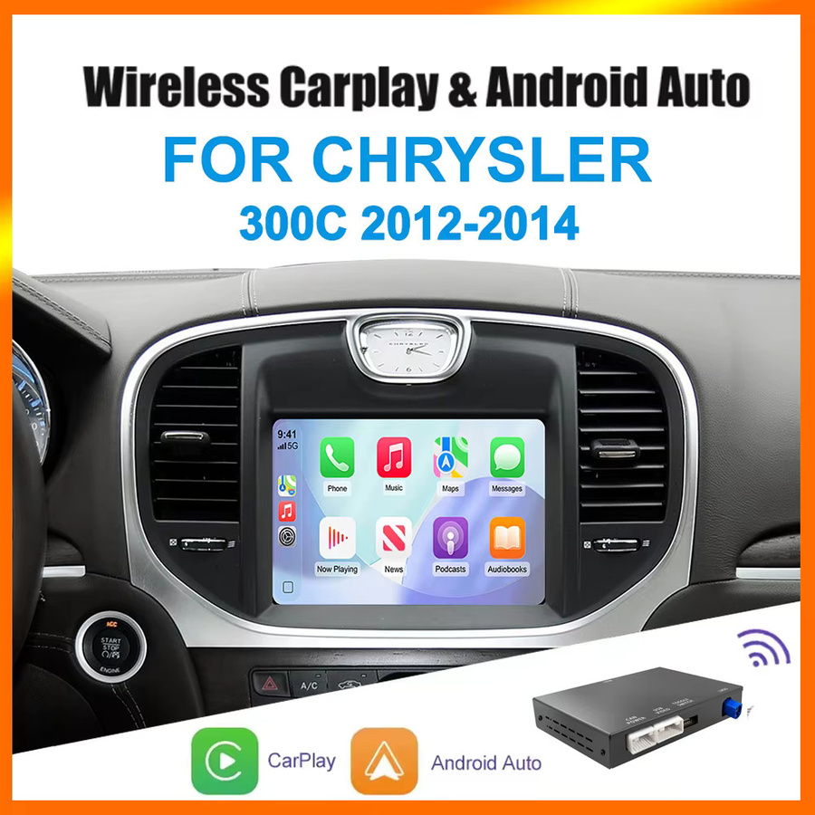 ANYFAR CarPlay Android Auto Wireless Nachrüst-Decoder-Box für Chrysler 300 300C Serie 2012-2014 in Schwarz mit Wi-Fi und Bluetooth - Bild 2