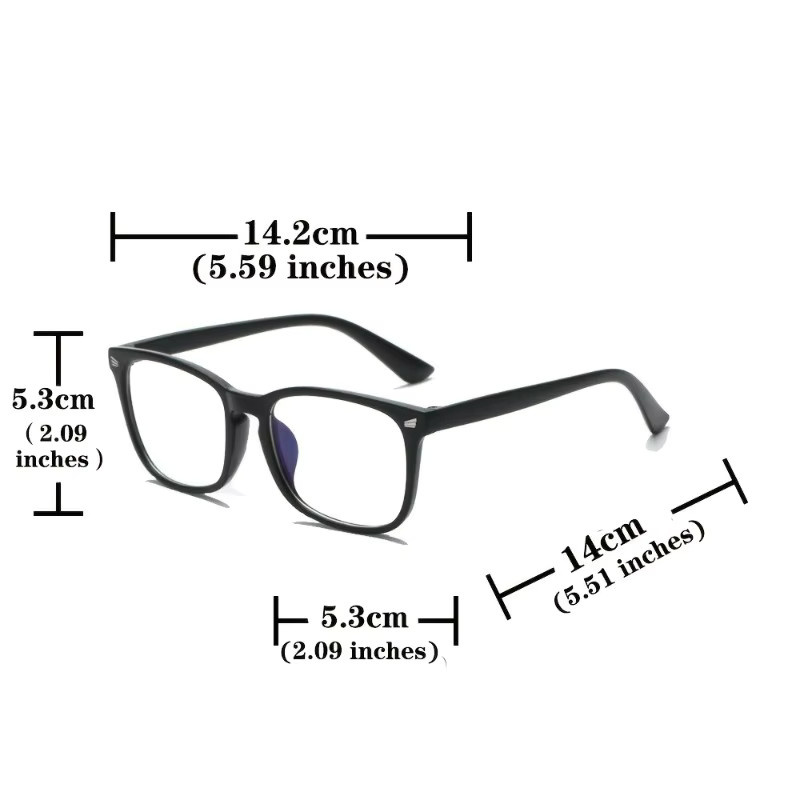 DIXSG Computerbrille Herren, Vollrand, Schwarz, Kunststoff - Bild 5