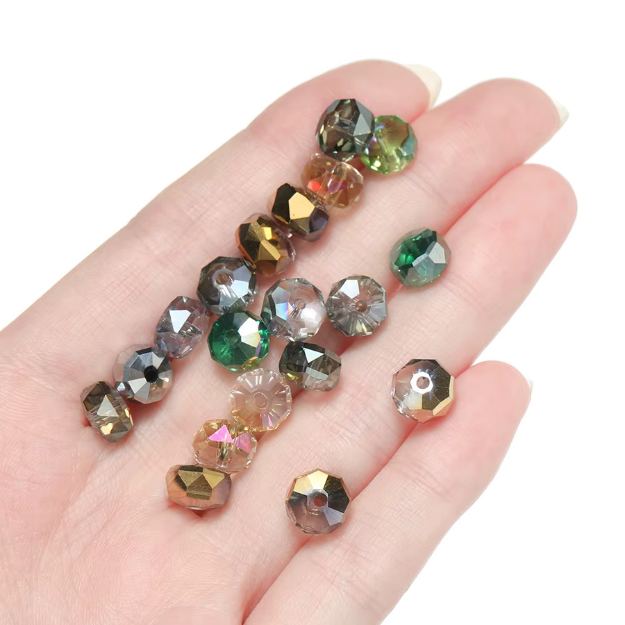 St.kunkka Kristall Perlen Spacer, 4,5 x 7,5 mm, Unisex - Bild 4
