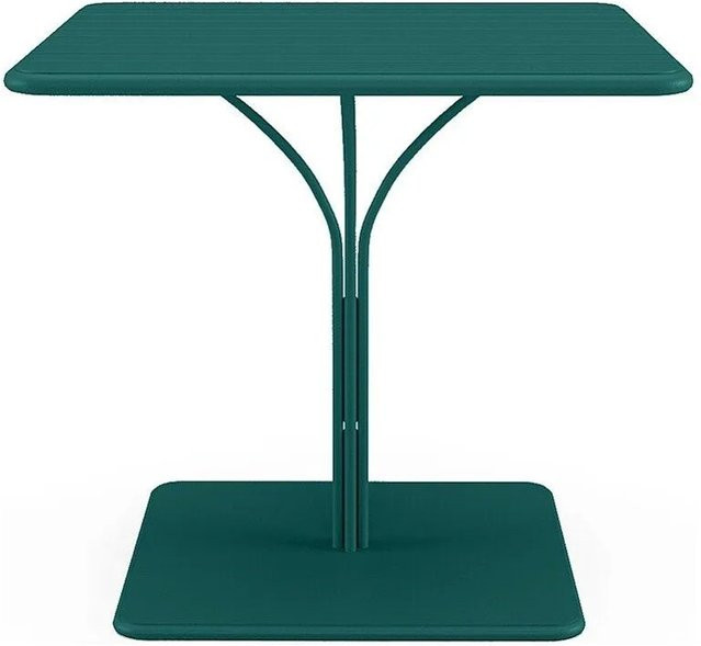 Gartentisch Mirmande von MYLIA aus Metall in Blaugrün mit 80 cm Durchmesser - Bild 1