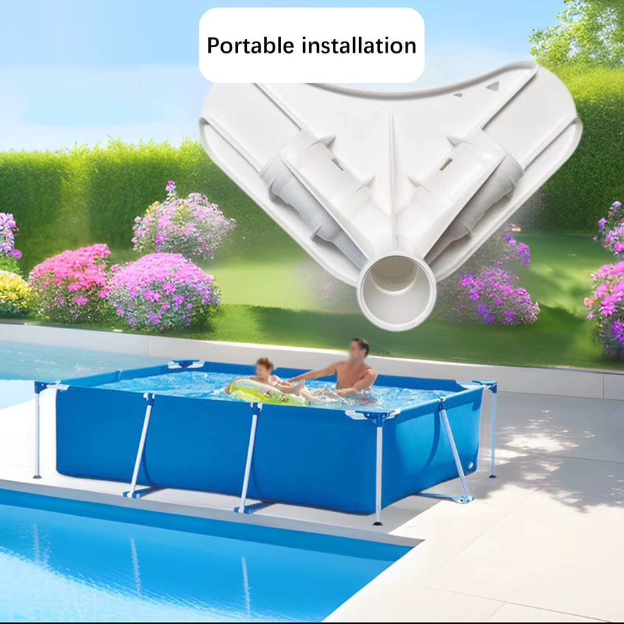 Ersatz-Eckstütze für Poolrahmen in Weiß als Adapter für Metall-Bodenpools und oberirdische Schwimmbäder - Bild 3