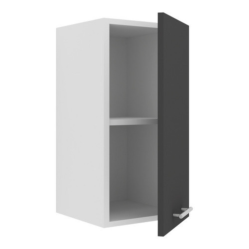 VCM Hängeschrank Esilo Küchenschrank mit einer Drehtür und Fachboden in Grau, H x B x T: 60 x 30 x 31 cm - Bild 3
