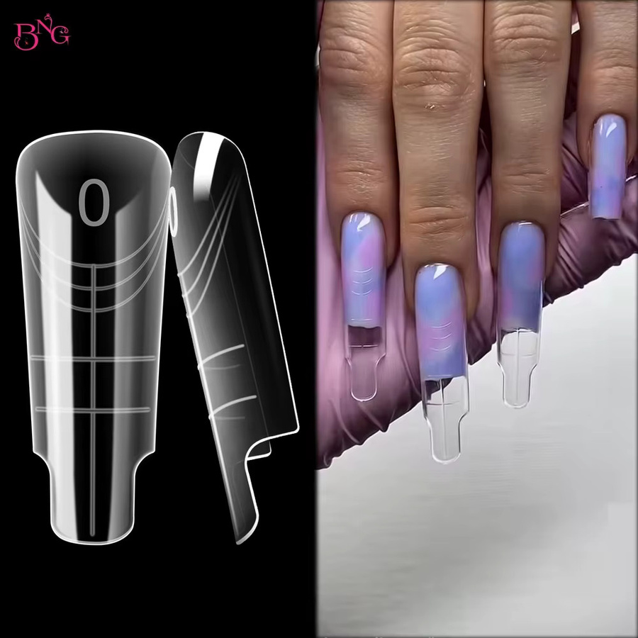 BNG Dual-Formen für Poly-Nagelgel, weiche Nagelformen, 70/140 Stück - Bild 2