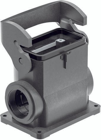 HARTING Sockelgehäuse 19 43 010 0291 19430100291 in Schwarz aus Kunststoff - Bild 1