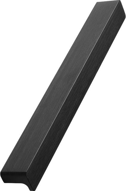 Furnipart Griffleiste Elan Bar aus Aluminium in Schwarz Matt, Breite: 160 mm, Höhe: 200 mm - Bild 1