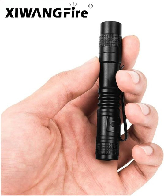 XIWANGFIRE Mini-LED-Taschenlampe in Schwarz für Camping, Garten und Notfälle - Bild 1