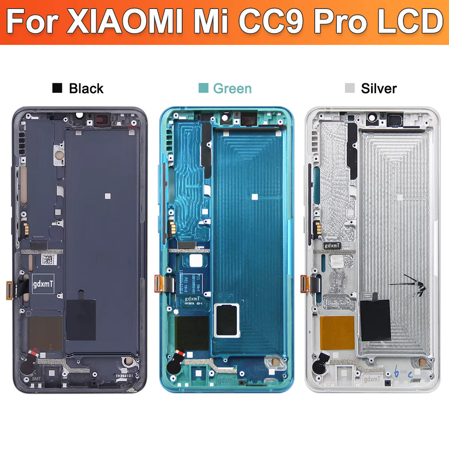 LCD Touch Screen Digitizer Display Montage für Xiaomi Mi CC9 Pro und Mi Note 10 Lite in Schwarz - Bild 2