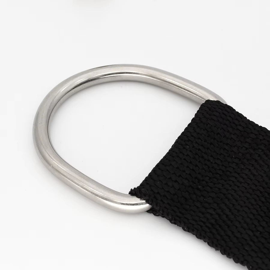 CLOXY D-Ring Schnalle aus Edelstahl in Silber für Gurtband, Rucksack und Lederhandwerk - Bild 2