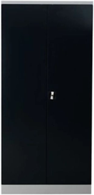 PROREGAL Stahlschrank Bee mit 4 Fachböden und Scharniertüren in Grau und Anthrazit, H x B x T: 195 x 92 x 42 cm - Bild 1