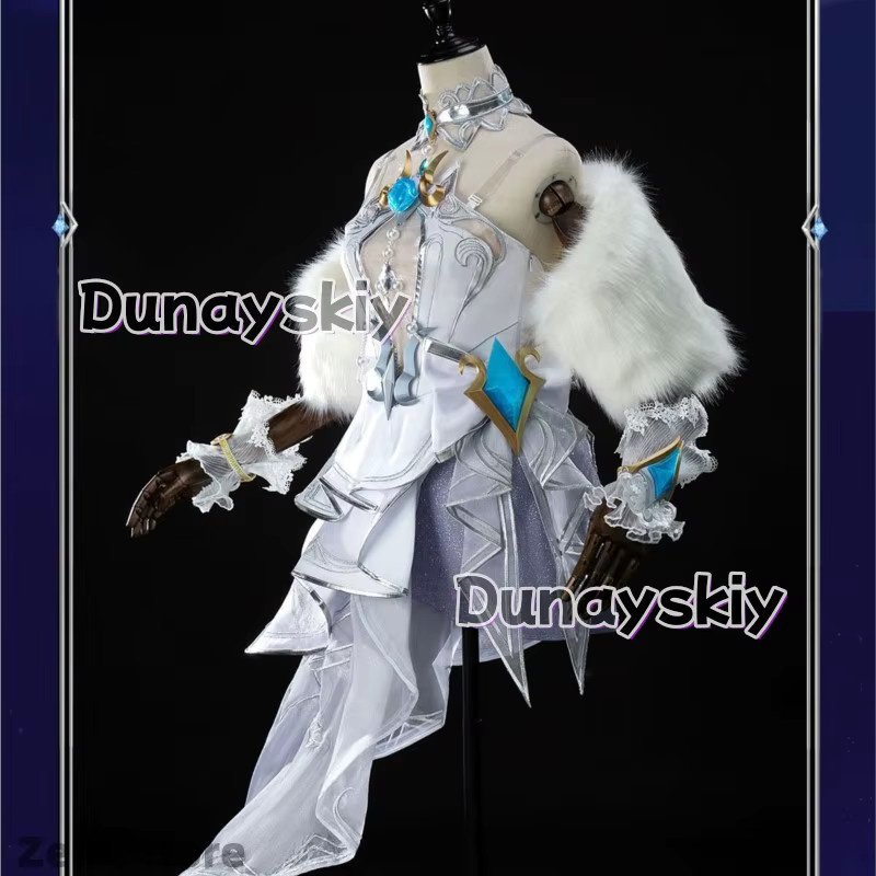 League of Legends Crystal Rose Ahri Cosplay Outfit, Damenanzug - Bild 2